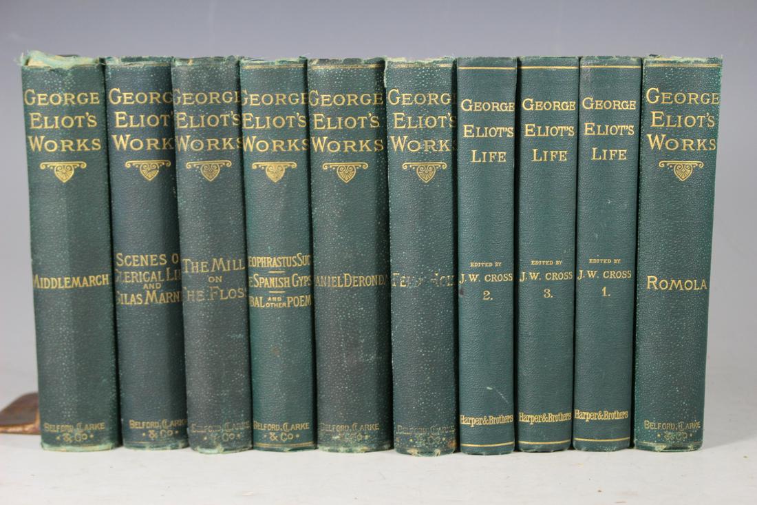 The Writings of George Eliot with Life by J.W. Cross: 7 Volume Set of The Writings of George Eliot w/Life by J.W Cross.
