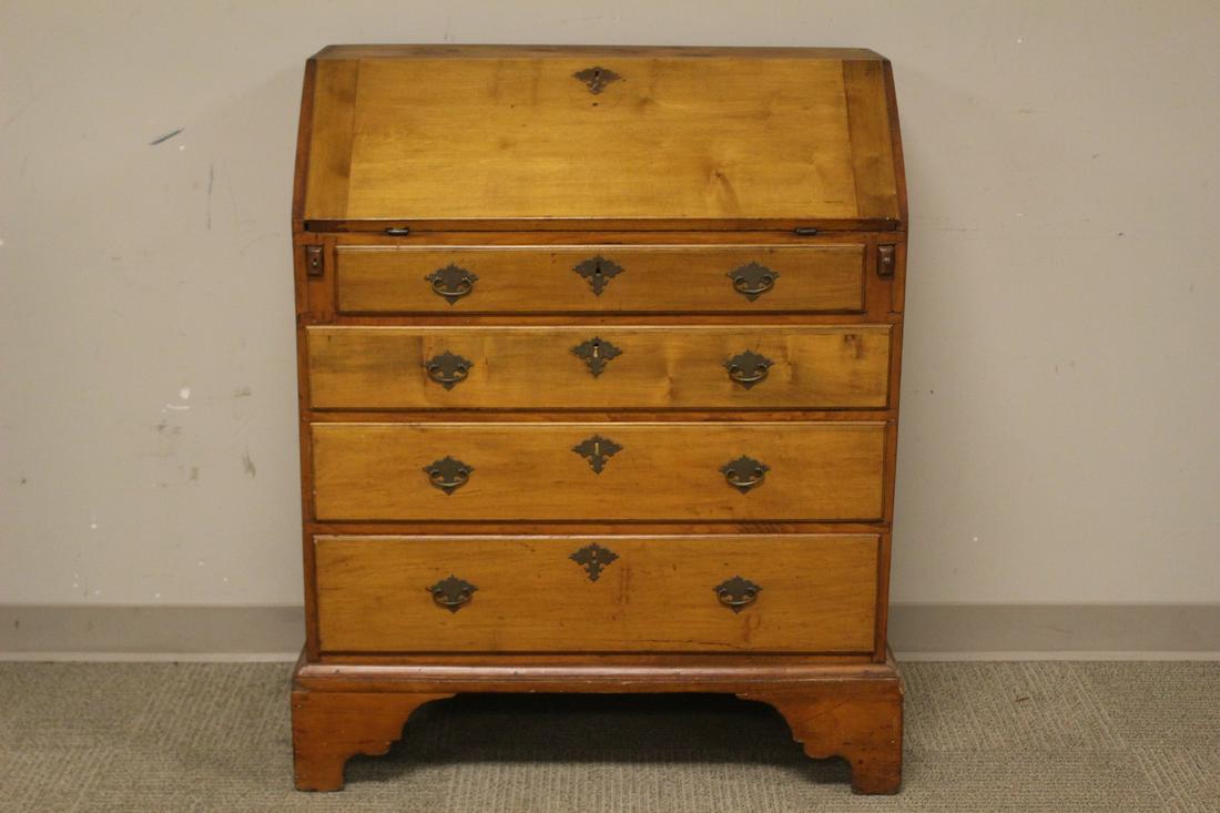 Early 19th Century Chippendale Slant Front Desk (1 of 9)