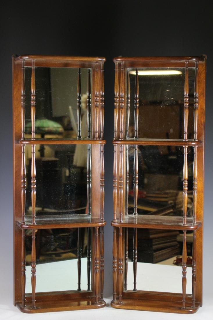 Pair of  Mahogany Wall Etagere (1 of 9)