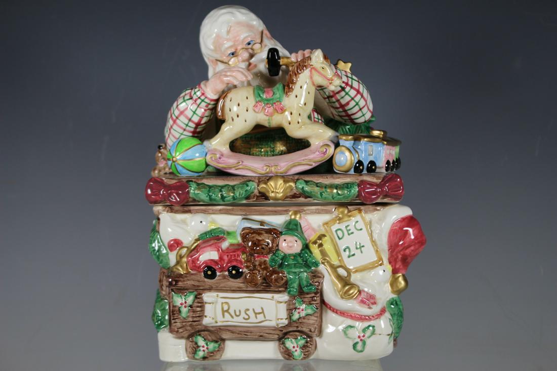 Fitz and Floyd Santa Cookie Jar (1 of 8)