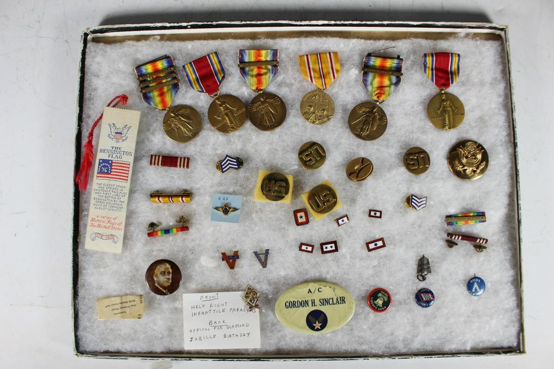 Collection of Military Pins and Medals (1 of 11)