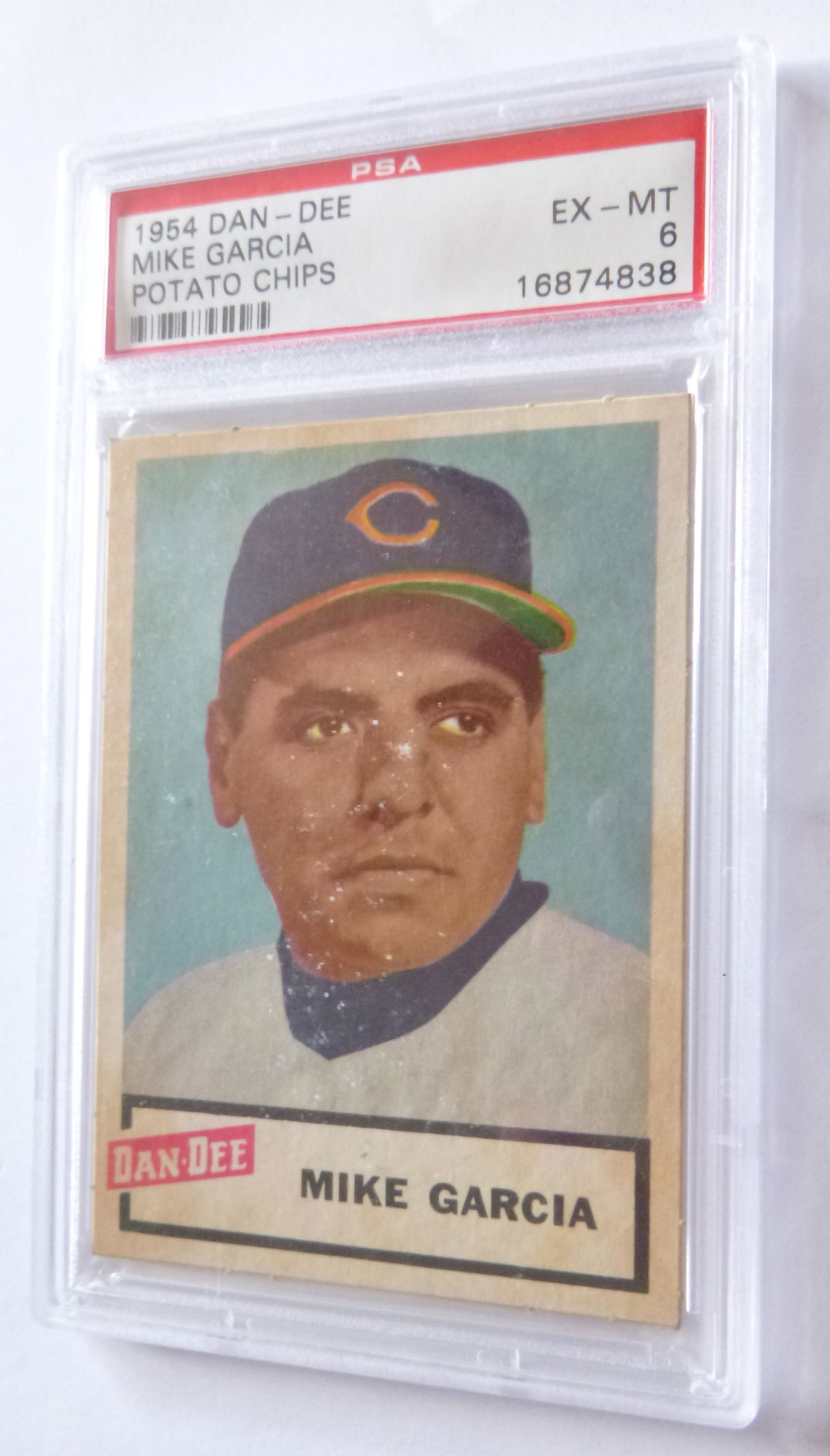 1954 Dan Dee Potato Chips Mike Garcia PSA 6 EXMT: Beautiful card. Great addition to any collection