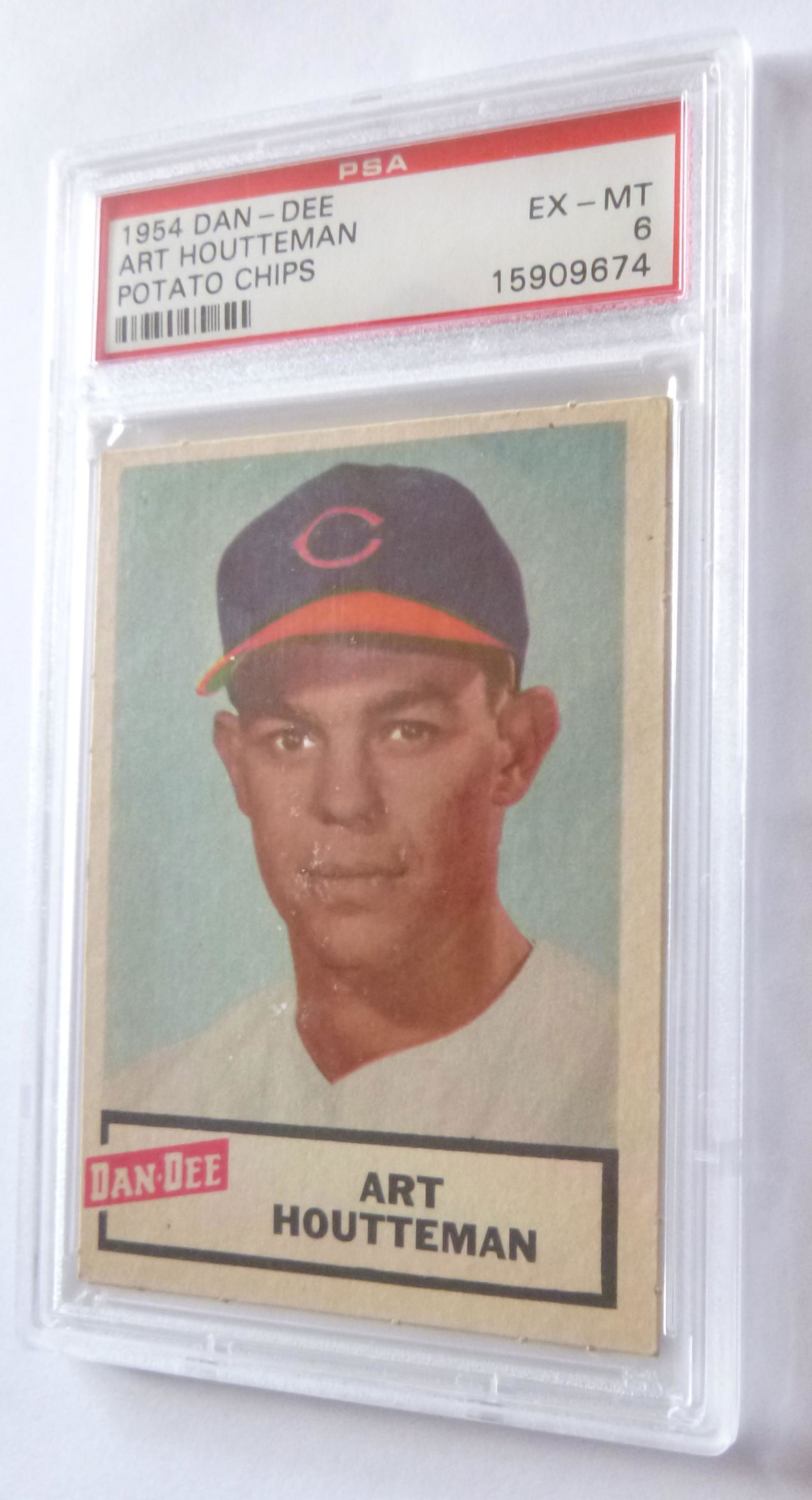 1954 Dan Dee Potato Chips Art Houtteman PSA 6 EXMT: Not many higer graded examples exist.