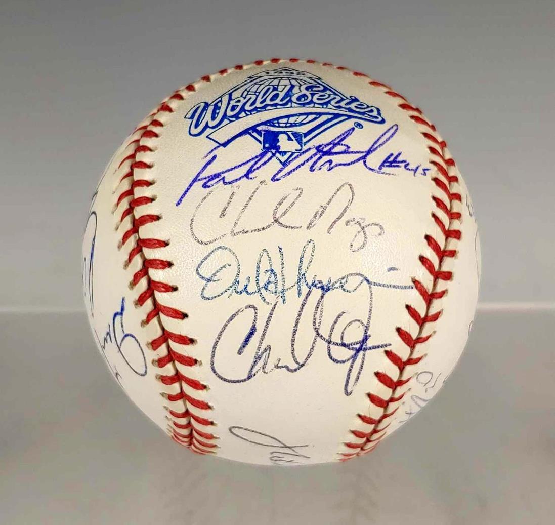 Cleveland Indians Team Signed 1995 World Series (1 of 6)