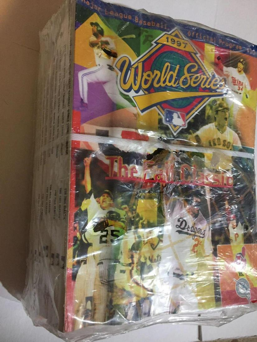Unopened Brick of 1997 World Series Programs Indians (1 of 2)
