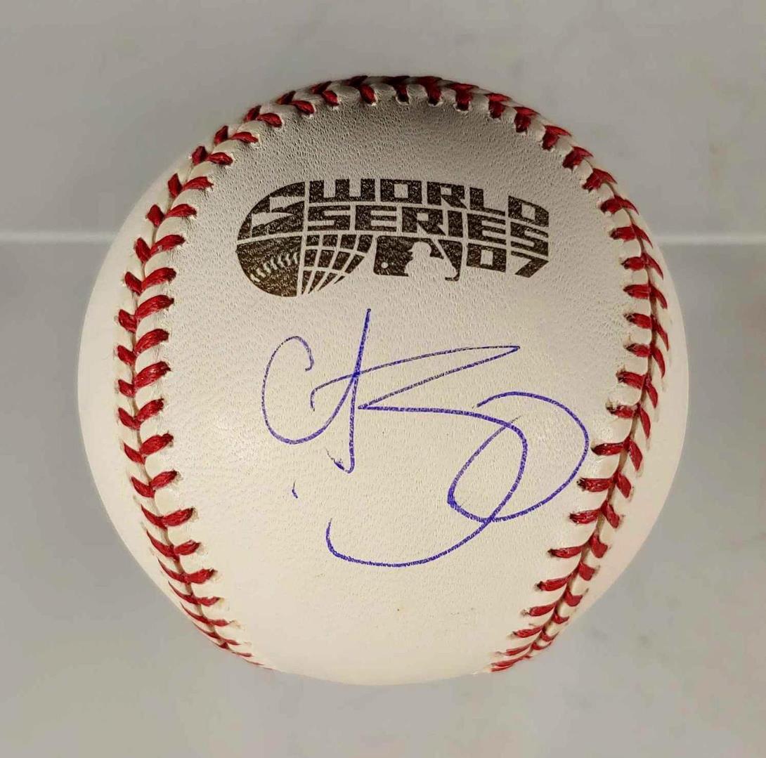 Curt Schilling Autographed 2007 World Series Baseball (1 of 6)