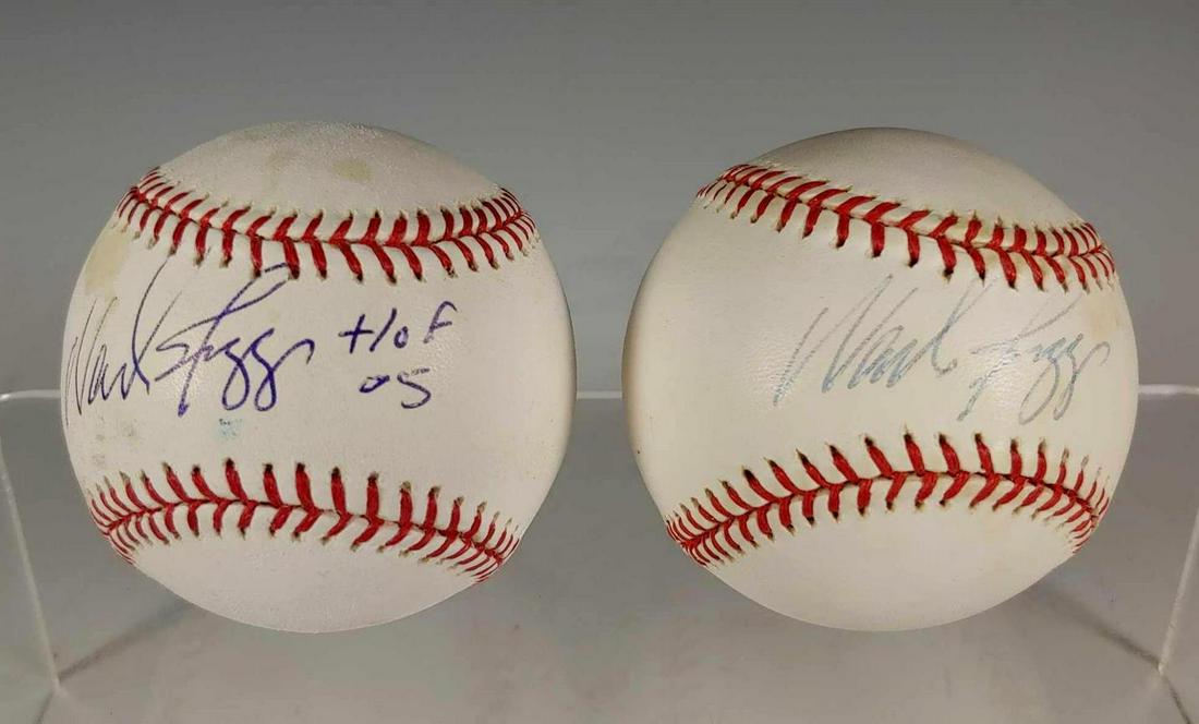 Pair of Wade Boggs Autographed Baseballs (1 of 12)