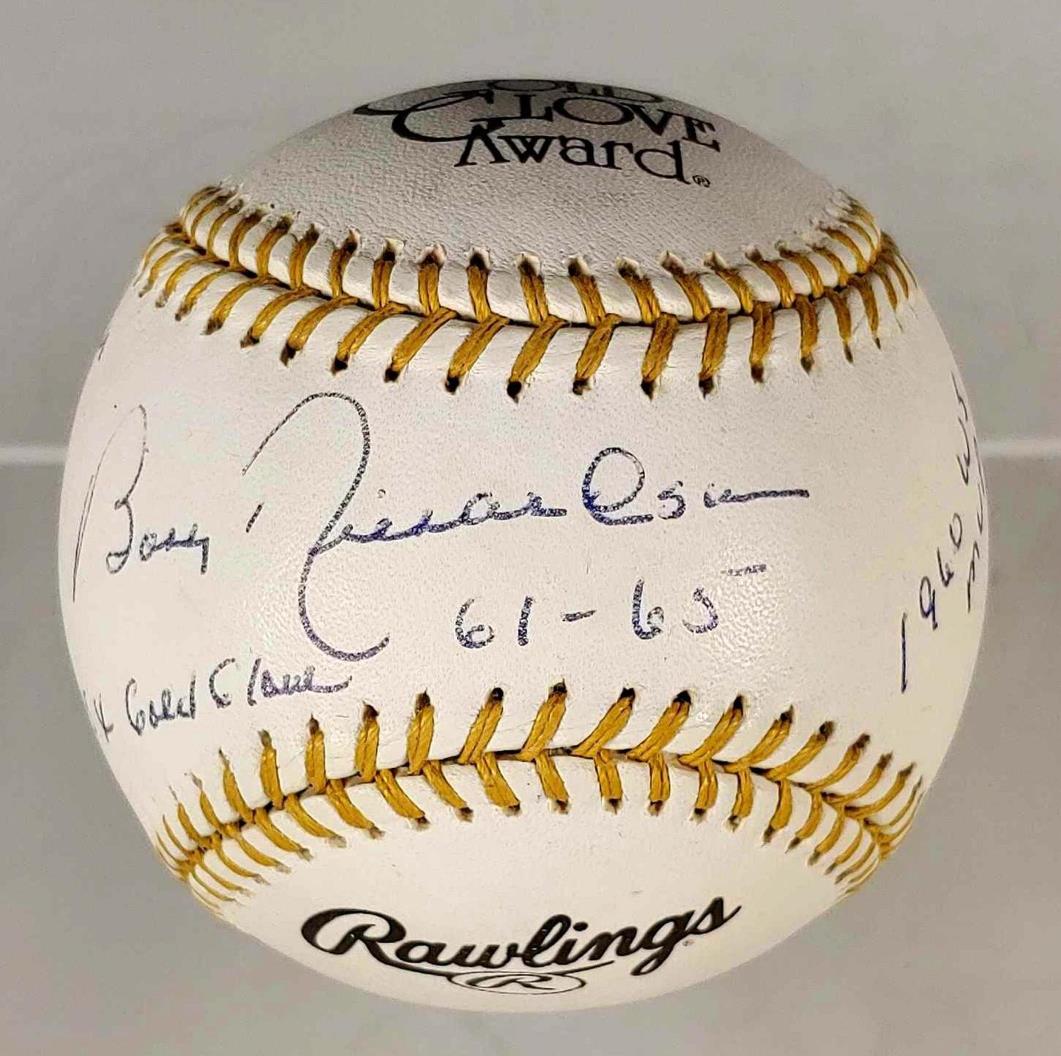 Bobby Richardson Signed and Inscribed Gold Glove (1 of 6)
