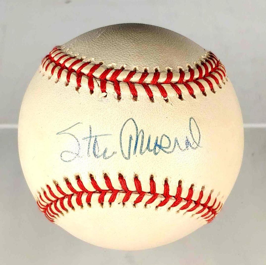 Stan Musial Autographed Baseball Cardinals JSA (1 of 5)
