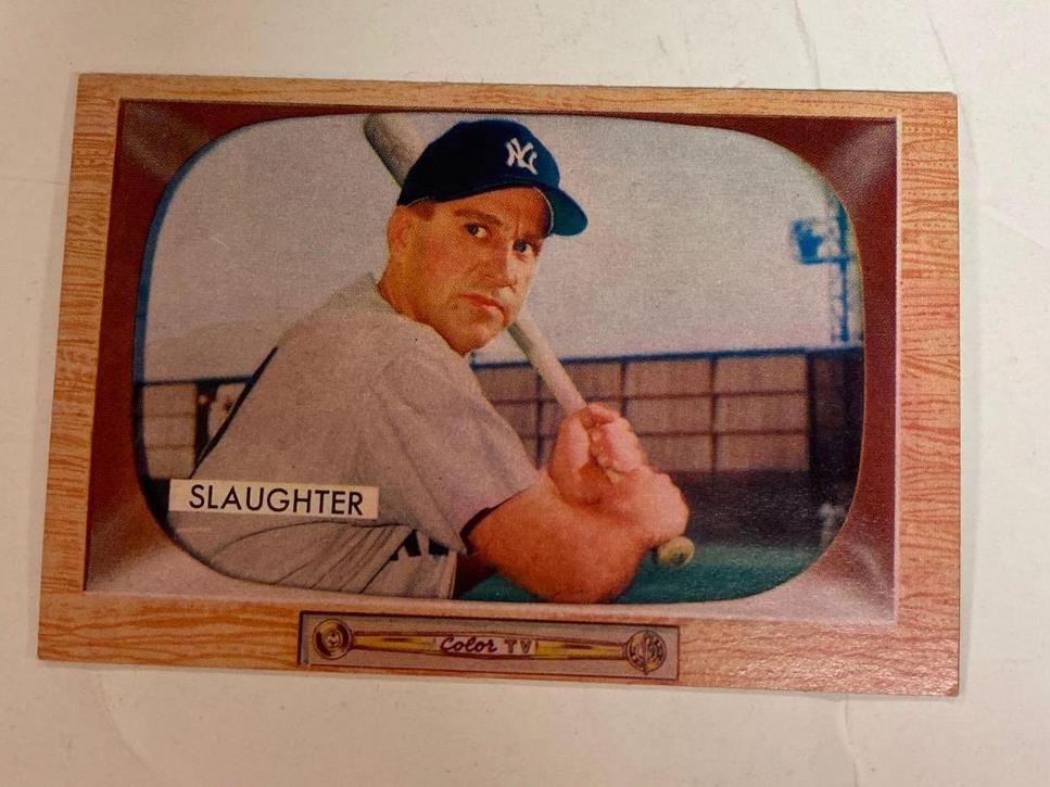 1955 Bowman #60 Enos Slaughter New York Yankees NRMT (1 of 6)