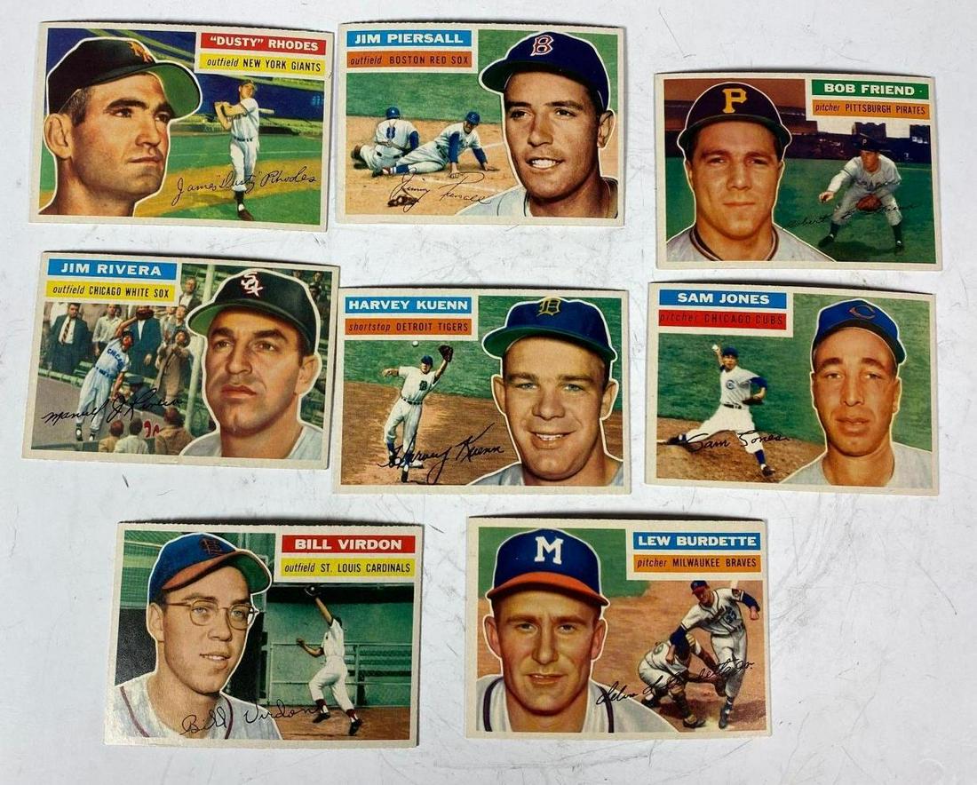1956 Topps Baseball Card NRMT+ Lot (8) (1 of 10)