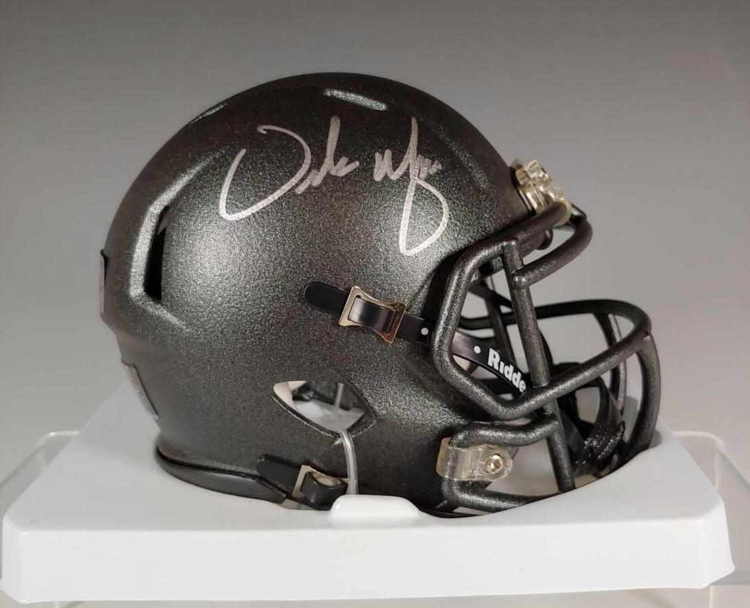 Urban Meyer Autographed Mini-Helmet 2016 Speed Version (1 of 12)