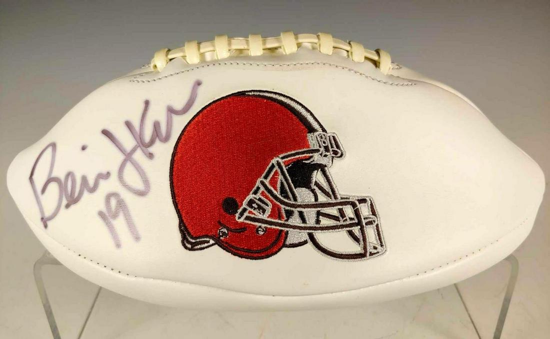 Bernie Kosar Autographed Cleveland Browns Football (1 of 6)