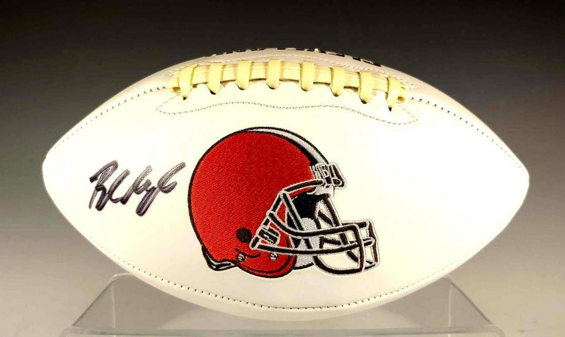 Baker Mayfield Autographed Cleveland Browns Football (1 of 7)