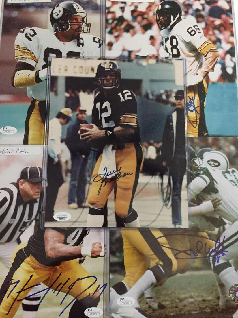 Pittsburgh Steelers Autographed 8x10 Photos w/ Bradshaw (1 of 6)