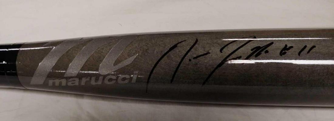 Jose Ramirez Autographed Game Issued Bat Cleveland (1 of 11)