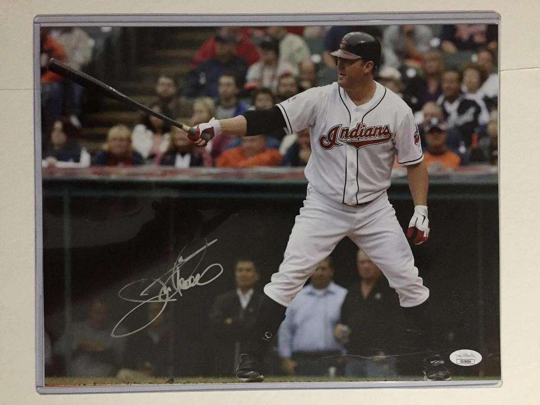 Jim Thome Autographed 11x14 Photo Cleveland Indians JSA (1 of 2)