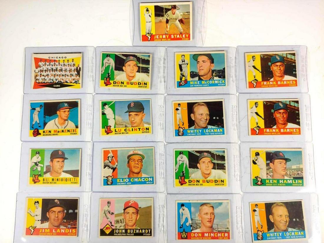 1960 Topps Baseball Card High Number Lot (17) (1 of 12)
