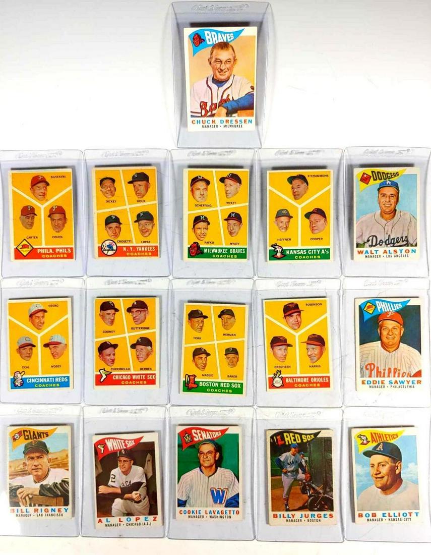 1960 Topps Baseball Managers and Coaches (16) (1 of 14)