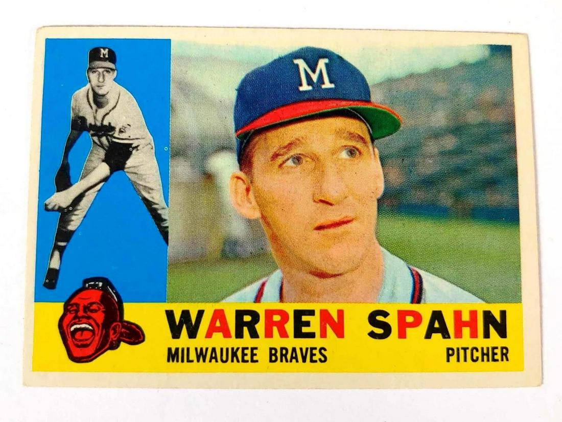 1960 Topps # 445 Warren Spahn Braves (1 of 11)