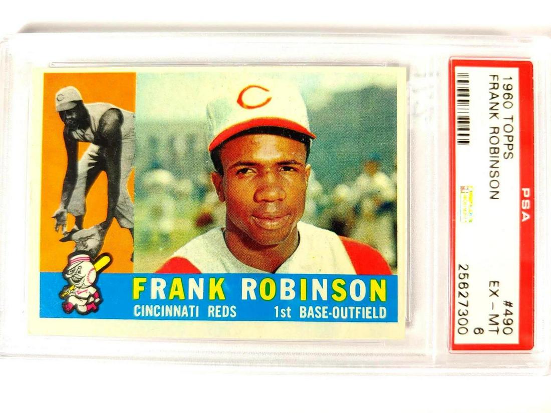 1960 Topps #490 Frank Robinson PSA 6 Reds (1 of 8)