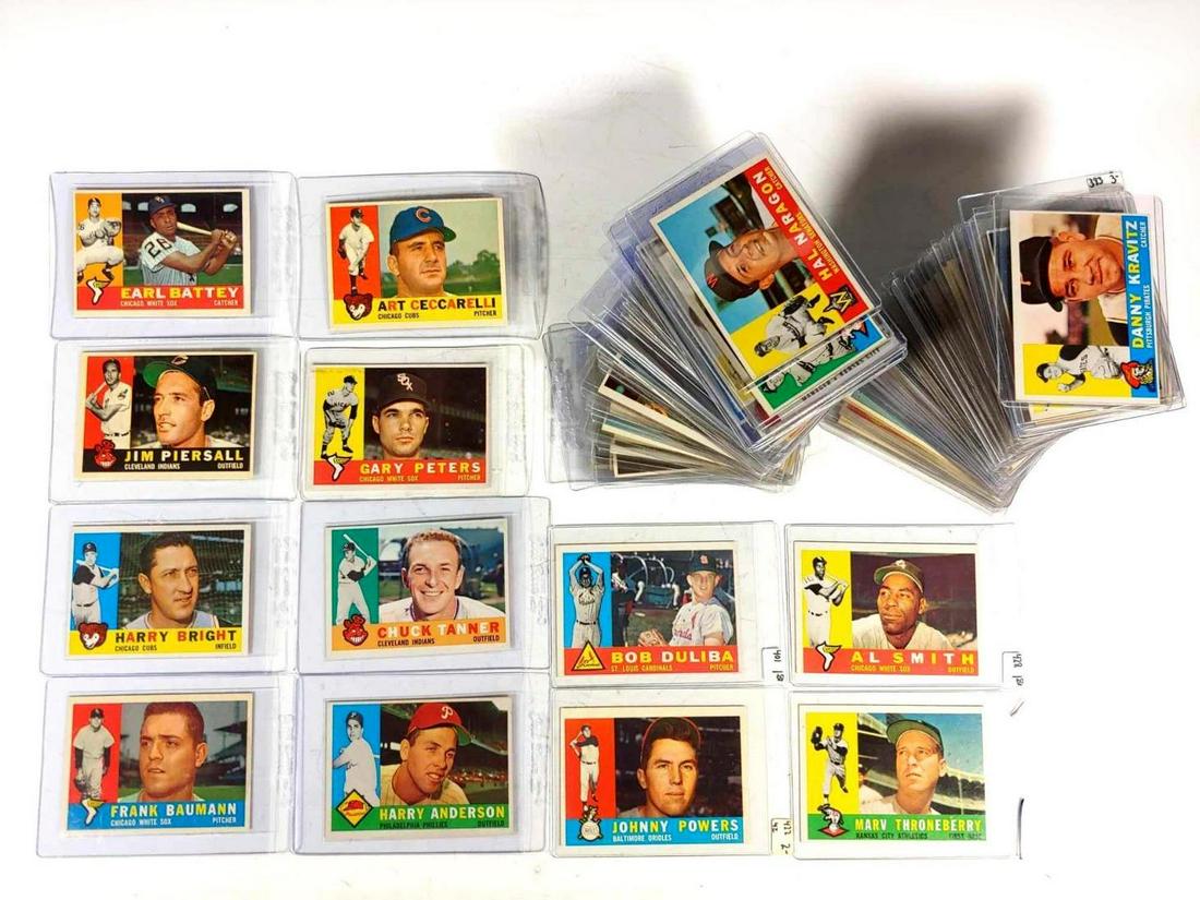 1960 Topps Baseball Card Group of 85+ Cards (1 of 9)