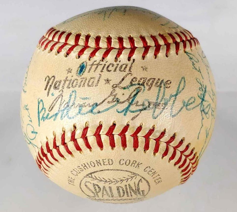 1955 Cincinnati Reds Team Signed Baseball (1 of 5)