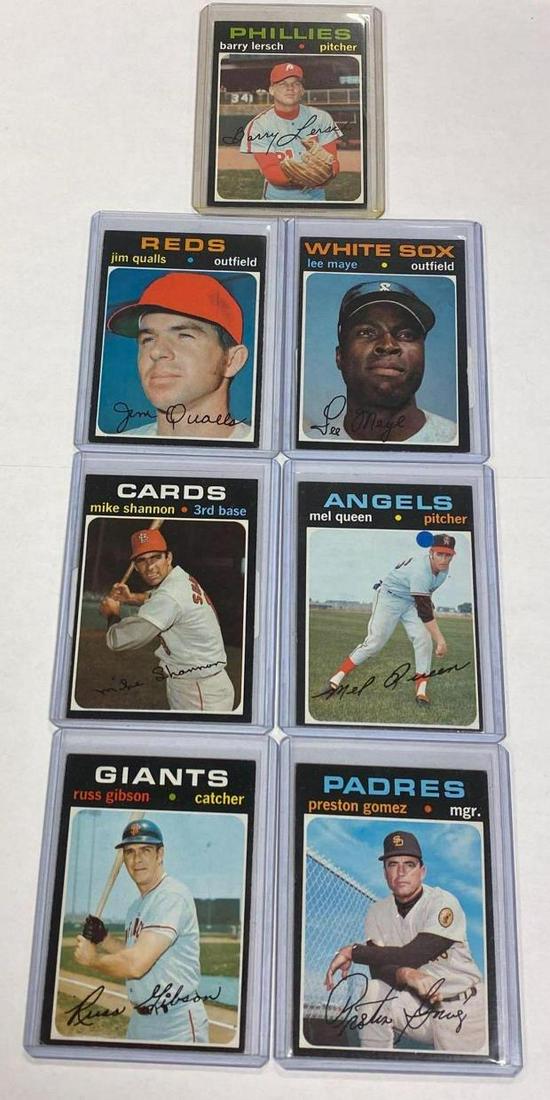 1971 Topps Baseball Card High Number Lot of (7) (1 of 11)