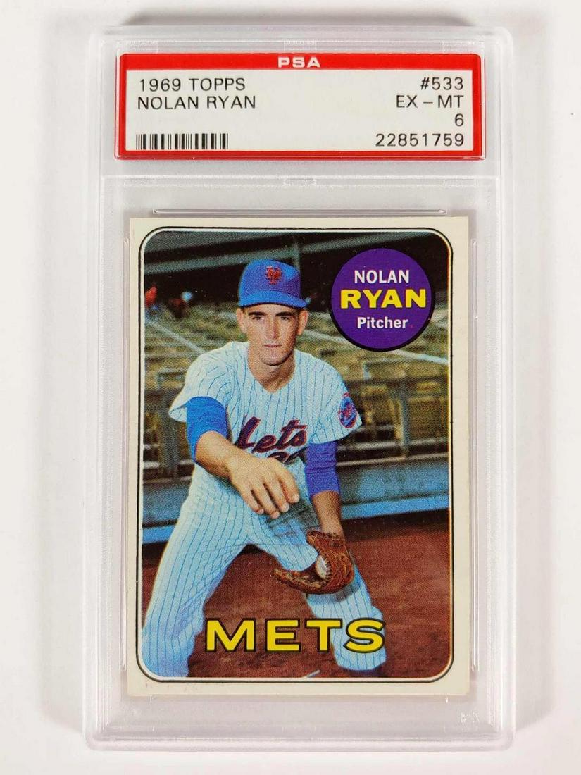 1969 Topps #533 Nolan Ryan PSA 6 EXMT (1 of 5)