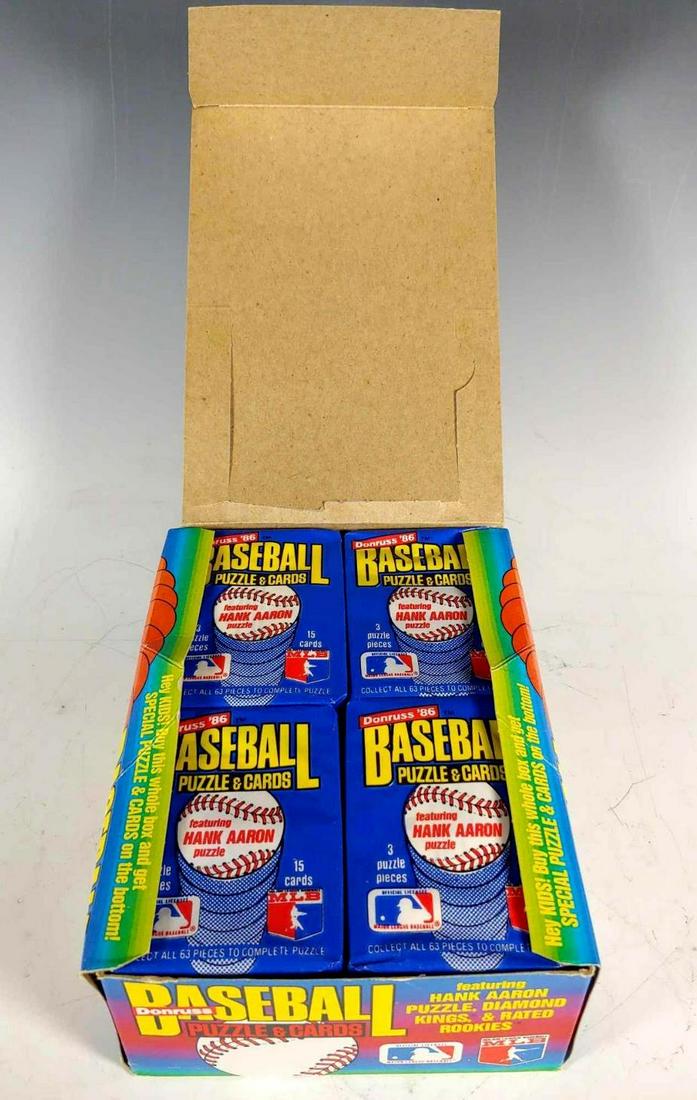 1986 Donruss Baseball Unopened Wax Box (1 of 8)