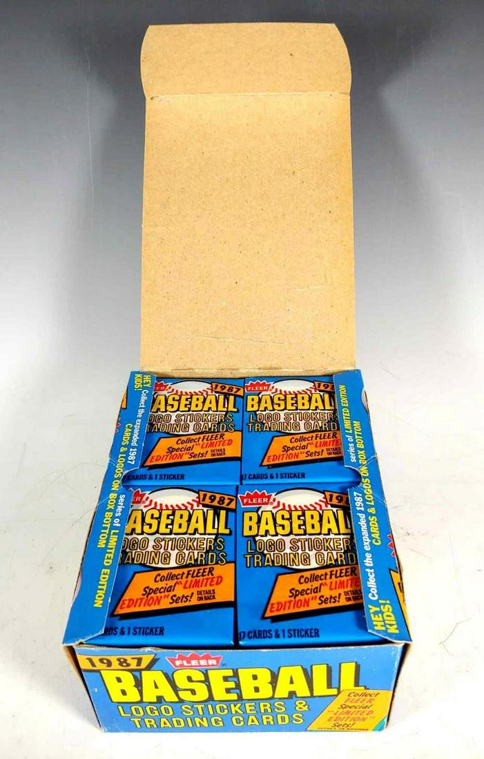 1987 Fleer Baseball Card Unopened Wax Pack Box (1 of 8)