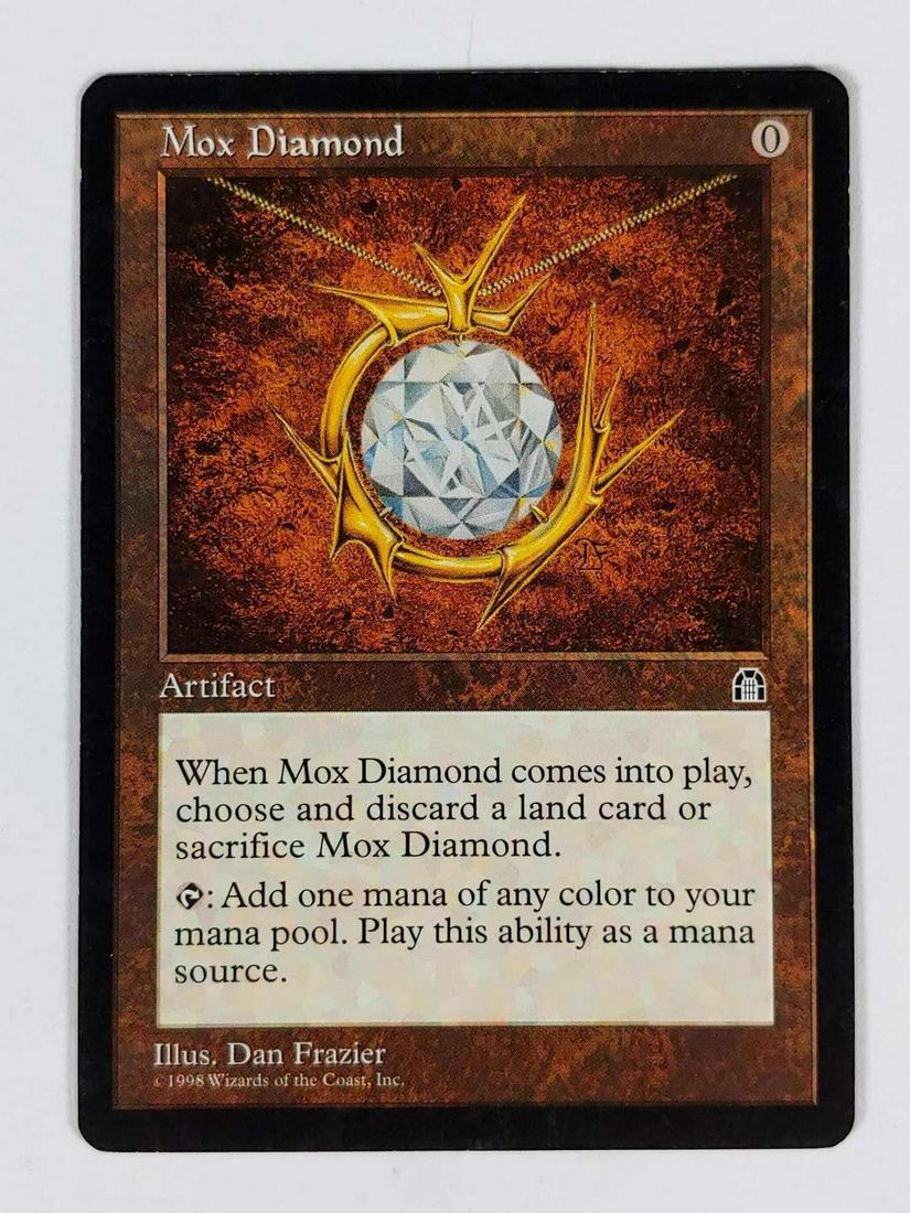 Rare Mox Diamond Magic The Gathering Card: By far the most sought after card in the Stronghold set. This ultra rare card is a beauty!Â Very minimal signs of game play.Â Don't pass up this opportunity!
