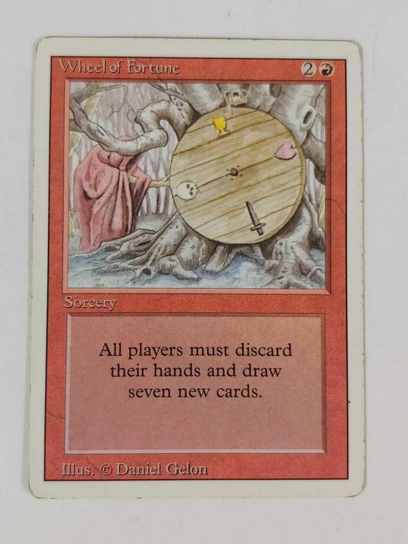 Rare Wheel of Fortune Magic The Gathering 3rd Series: 3rd Series Wheel of Fortune Sorcery card is difficult to find.Â This one does have some games logged as the edges show some signs of use.