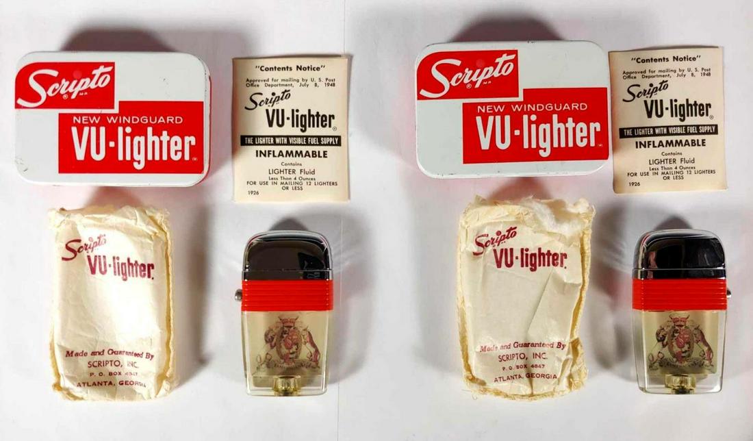 2 Vintage Scripto VU Lighters New in Box (1 of 11)