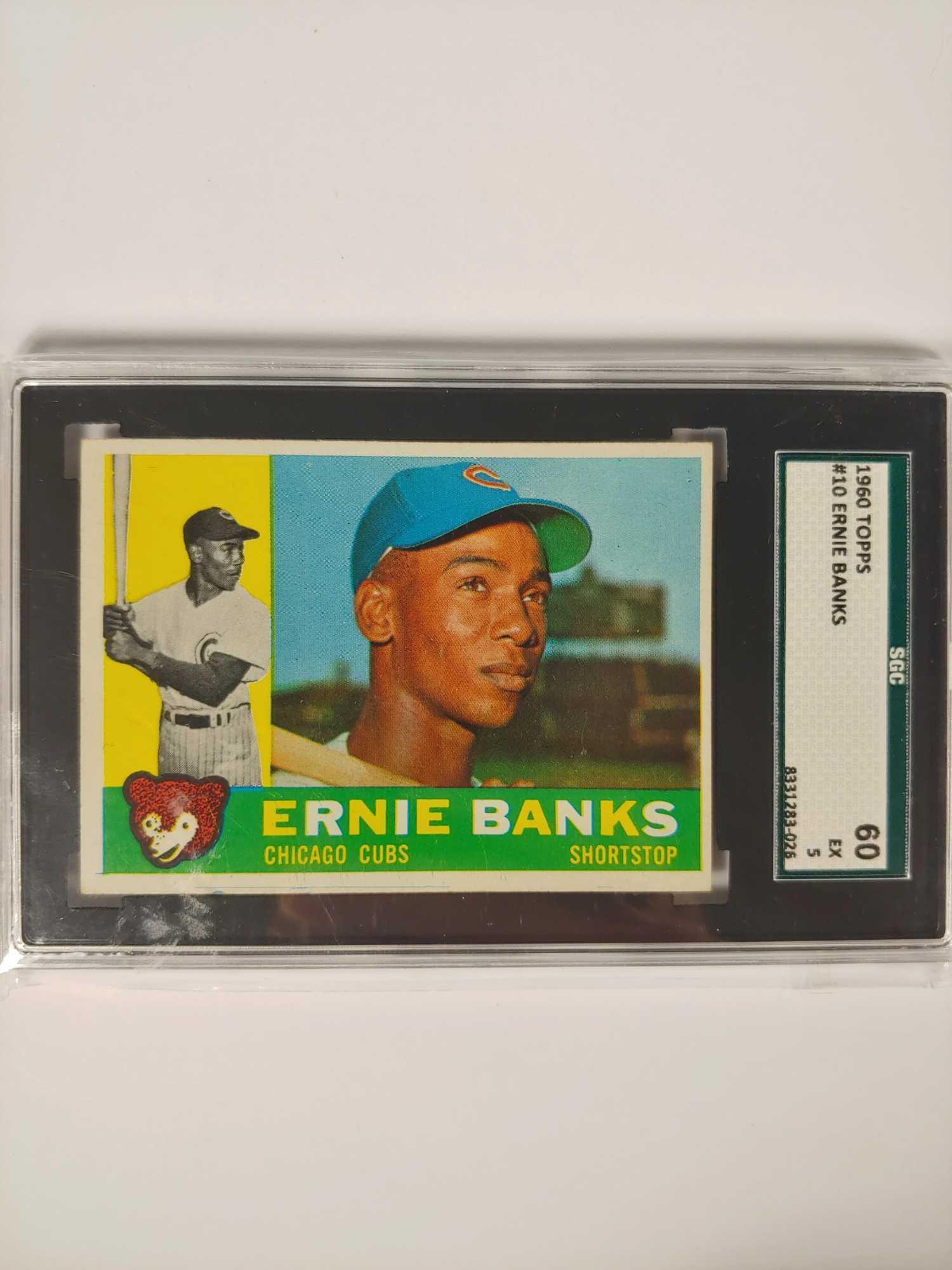 1960 Topps #10 Ernie Banks SGC 60 Chicago Cubs (1 of 4)