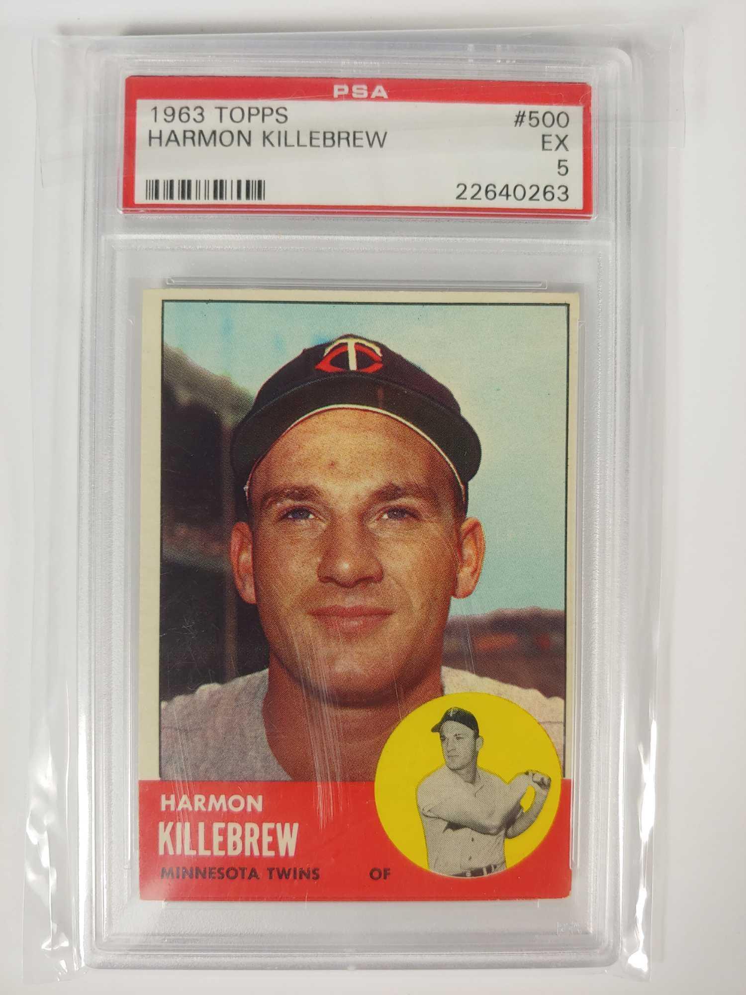 1963 Topps #500 Harmon Killebrew PSA 5 (1 of 4)