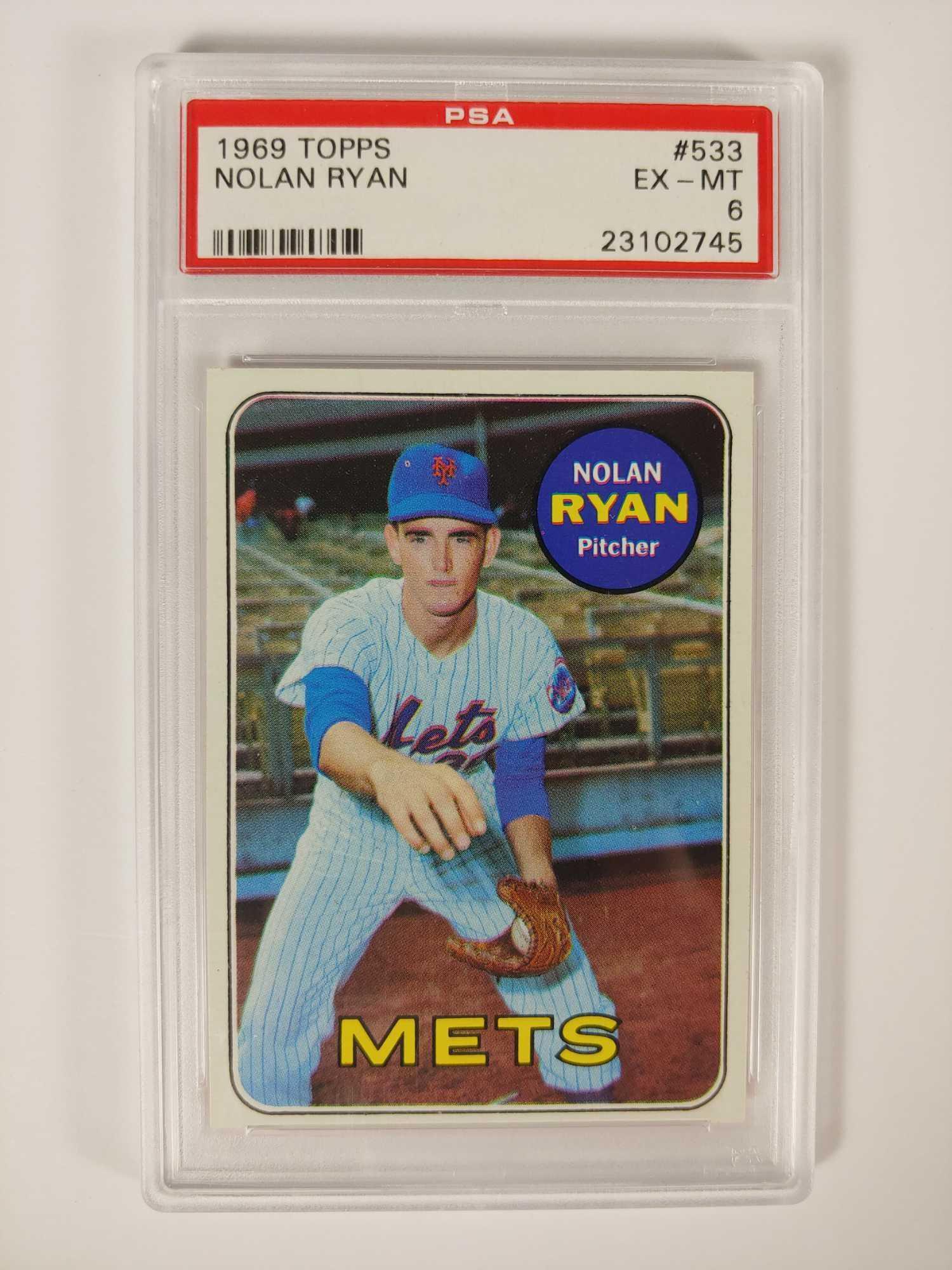 1969 Topps #533 Nolan Ryan PSA 6 (1 of 5)