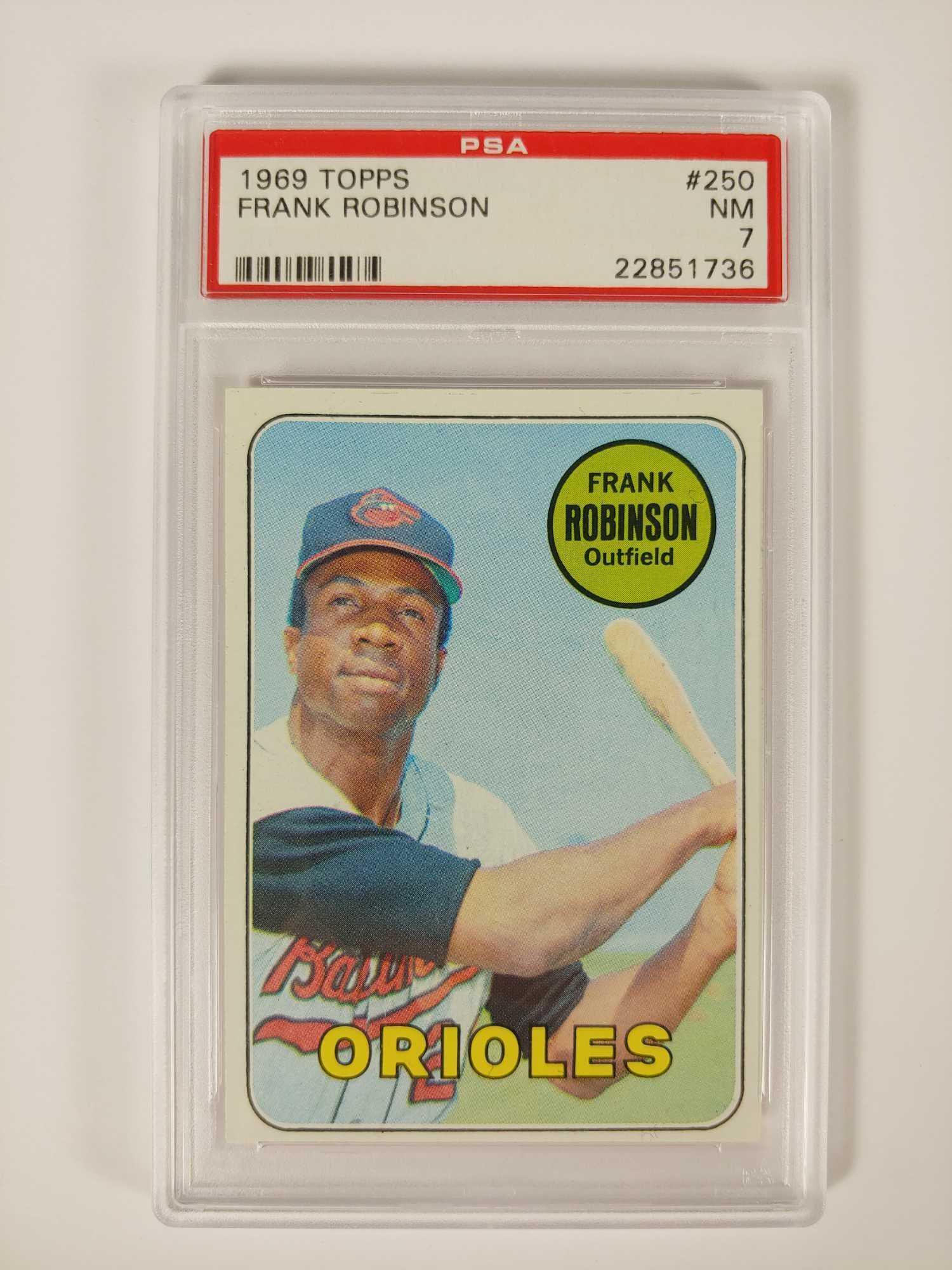 1969 Topps #250 Frank Robinson PSA 7 NM (1 of 6)