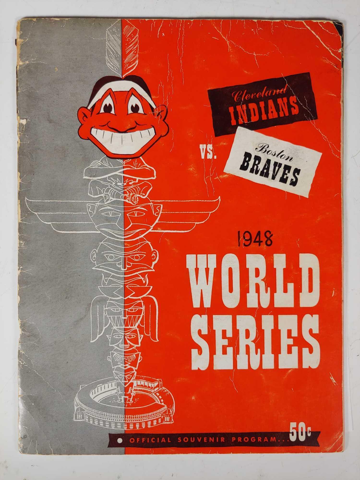 1948 World Series Program Cleveland Indians (1 of 9)