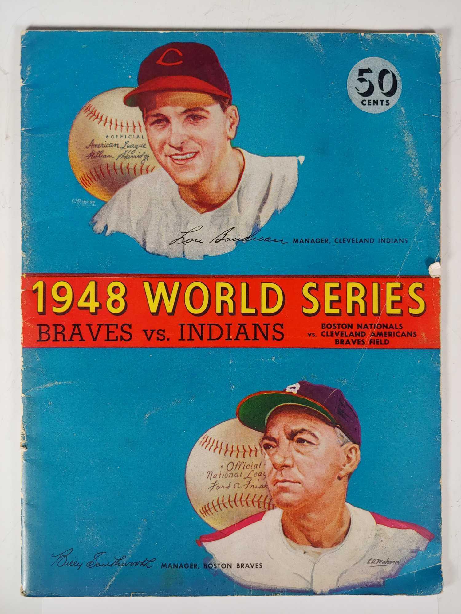 1948 World Series Program Boston Braves (1 of 8)