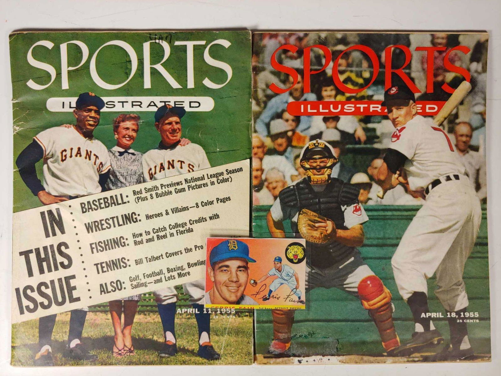 1955 Sports Illustrated w/ Topps Advertising Cards (1 of 14)