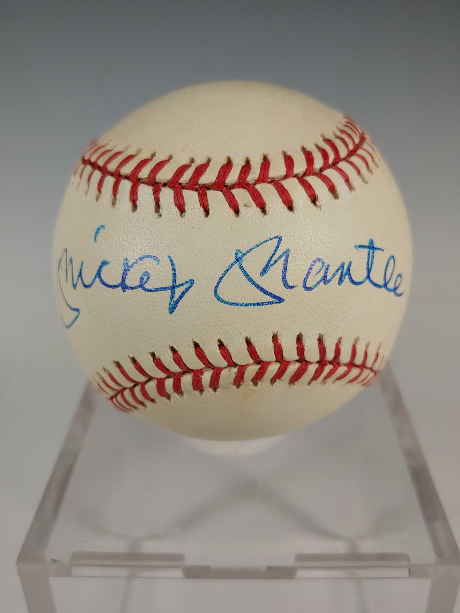 Mickey Mantle Autographed Baseball JSA (1 of 5)