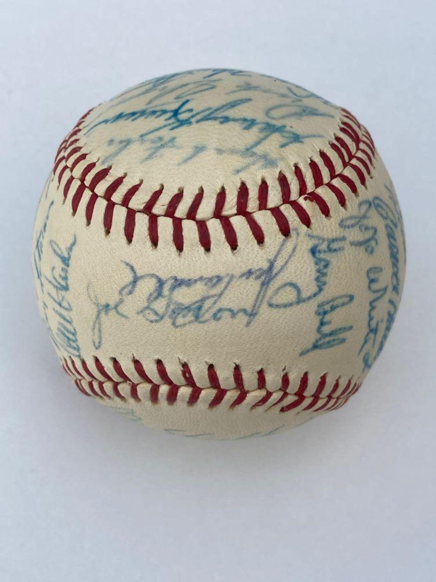 1960 Cleveland Indians Team Signed Baseball (1 of 6)