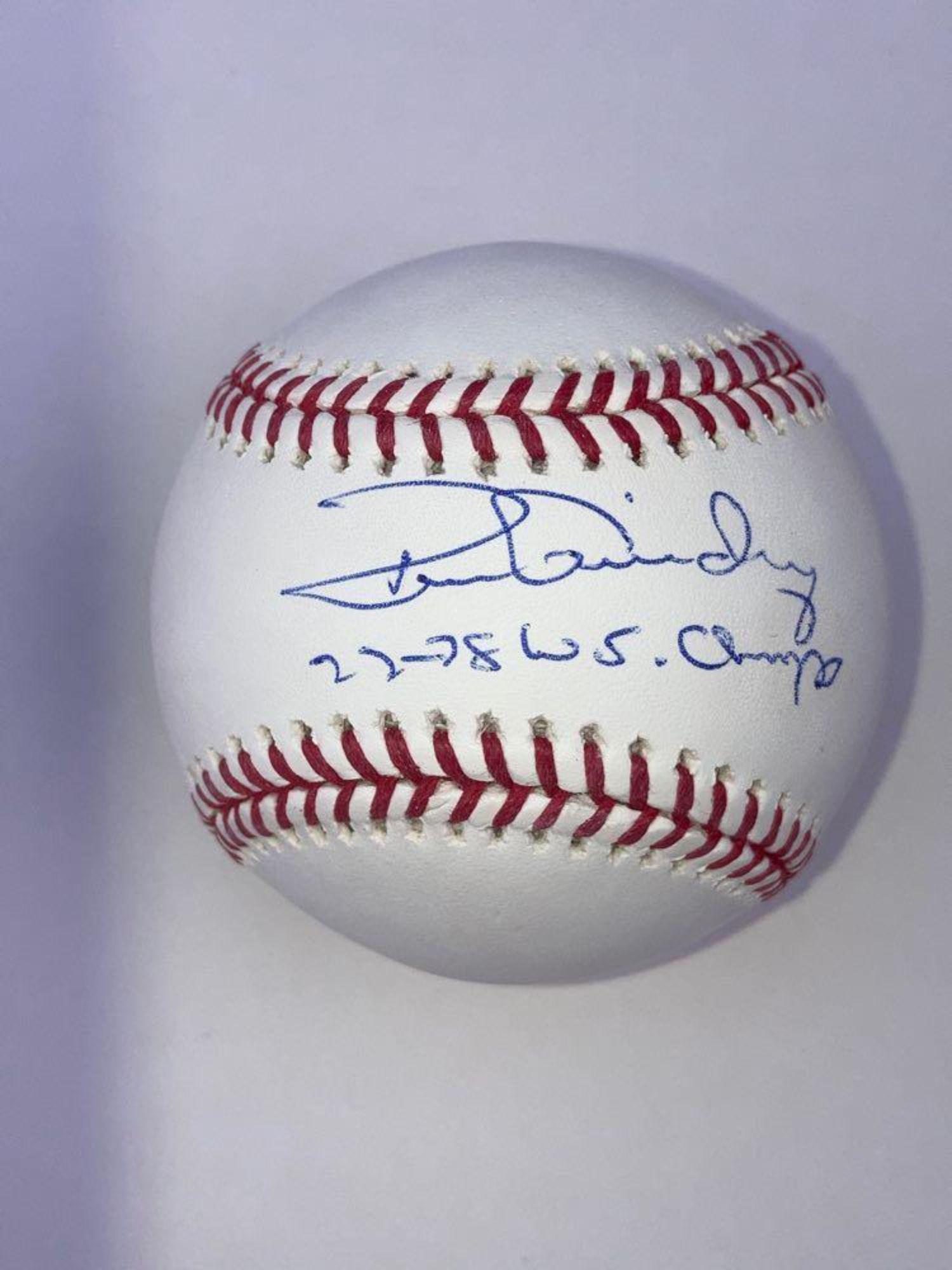 Ron Guidry "77-78 WS Champs" Signed Ball (1 of 3)