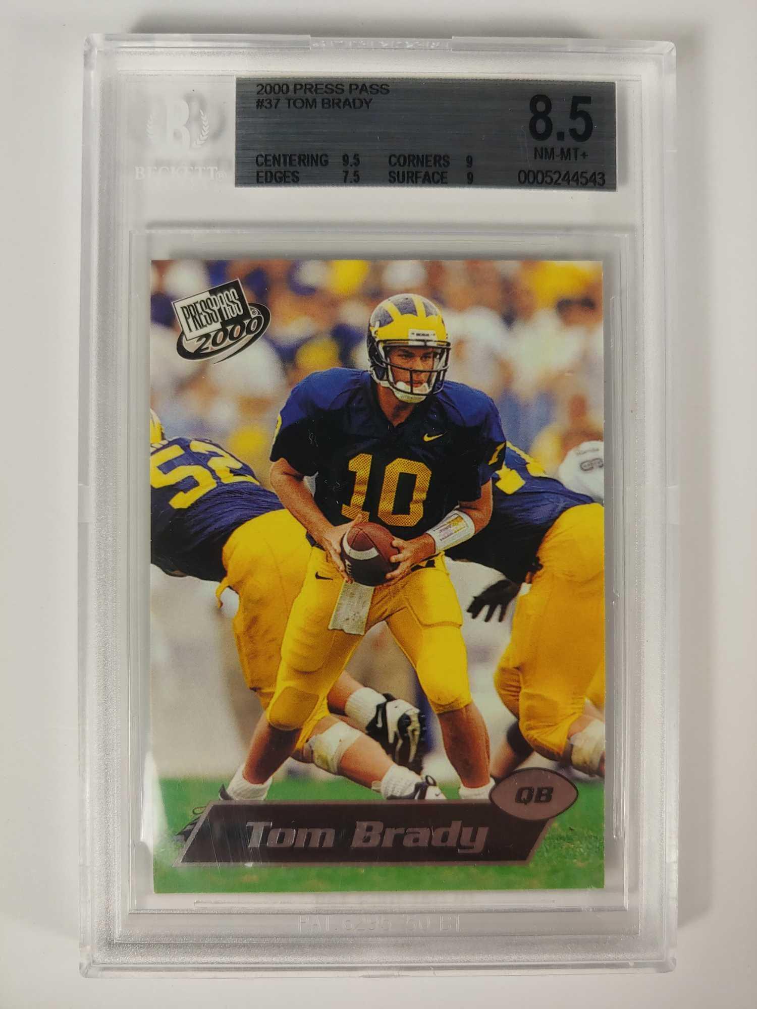 2000 Press Pass #37 Tom Brady BGS 8.5 (1 of 4)