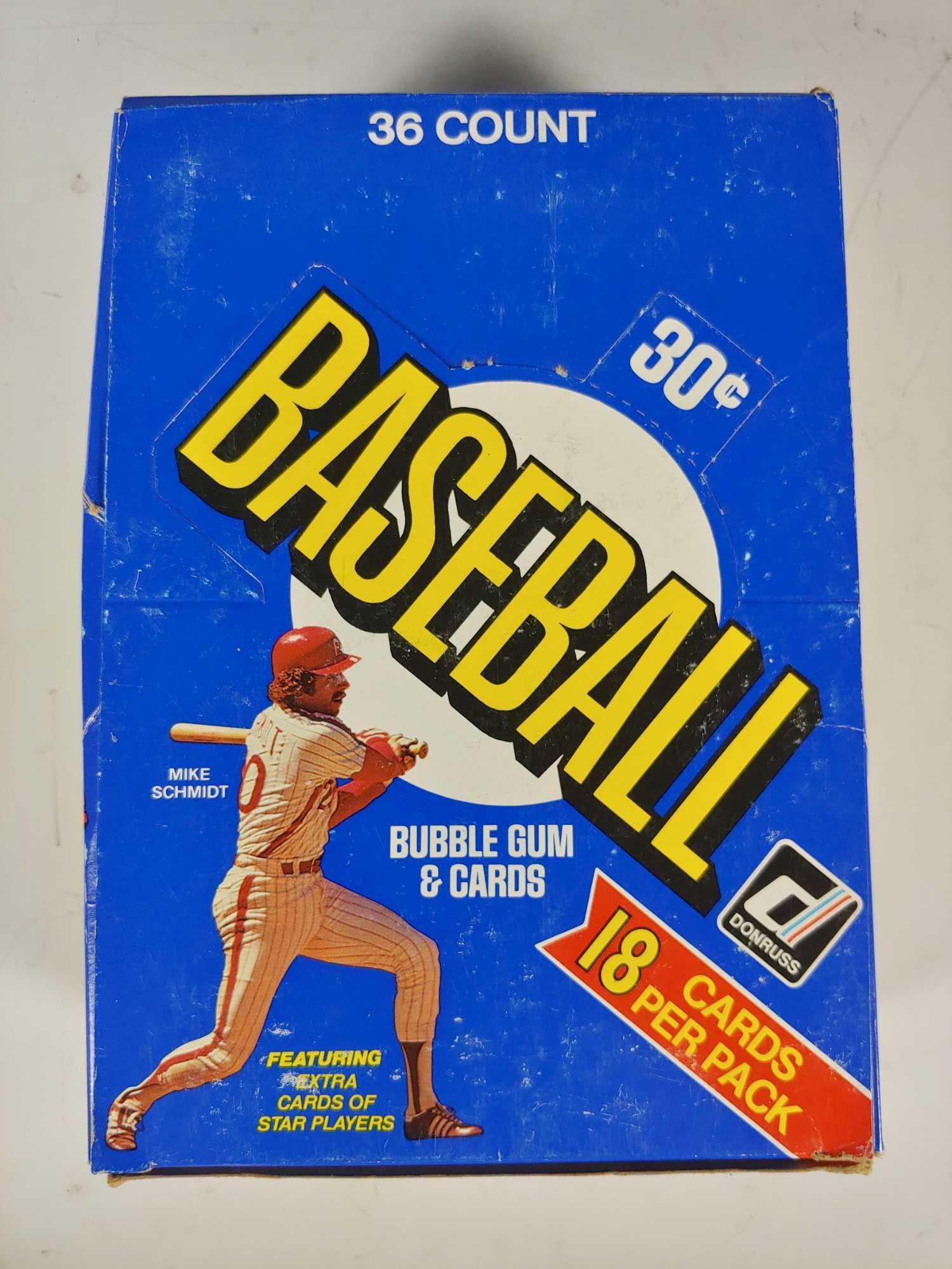 1981 Donruss Unopened Wax Pack Box (1 of 6)