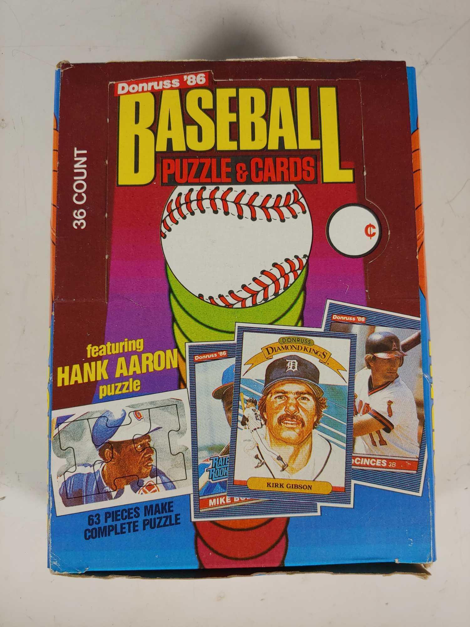 1986 Donruss Baseball Unopened Wax Box (1 of 6)