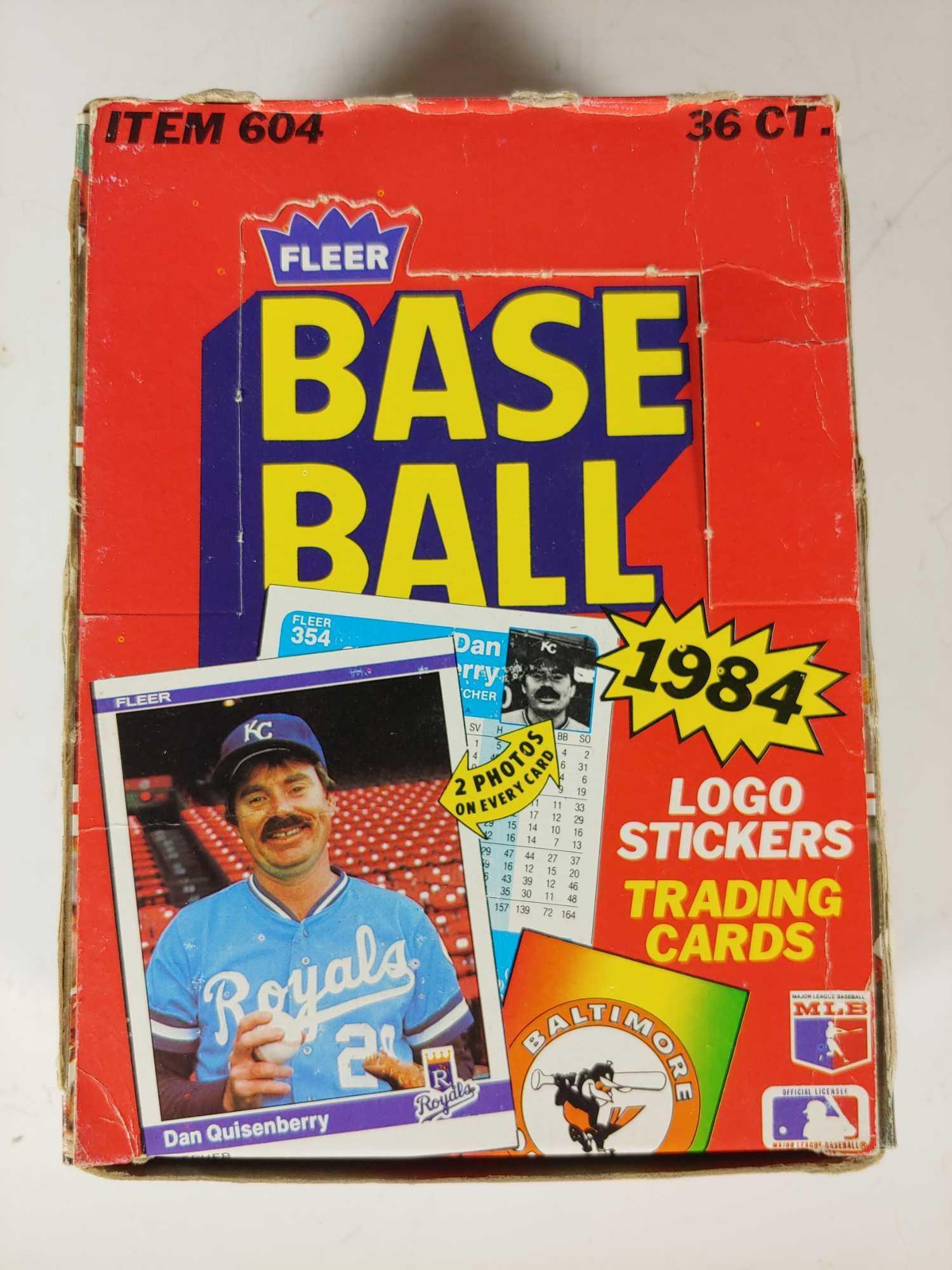 1984 Fleer Baseball Unopened Wax Box (1 of 6)