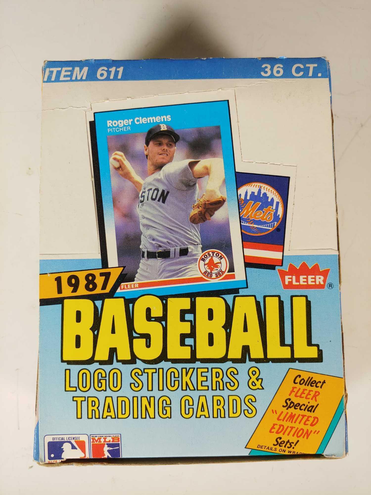 1987 Fleer Baseball Unopened Wax Box (1 of 6)