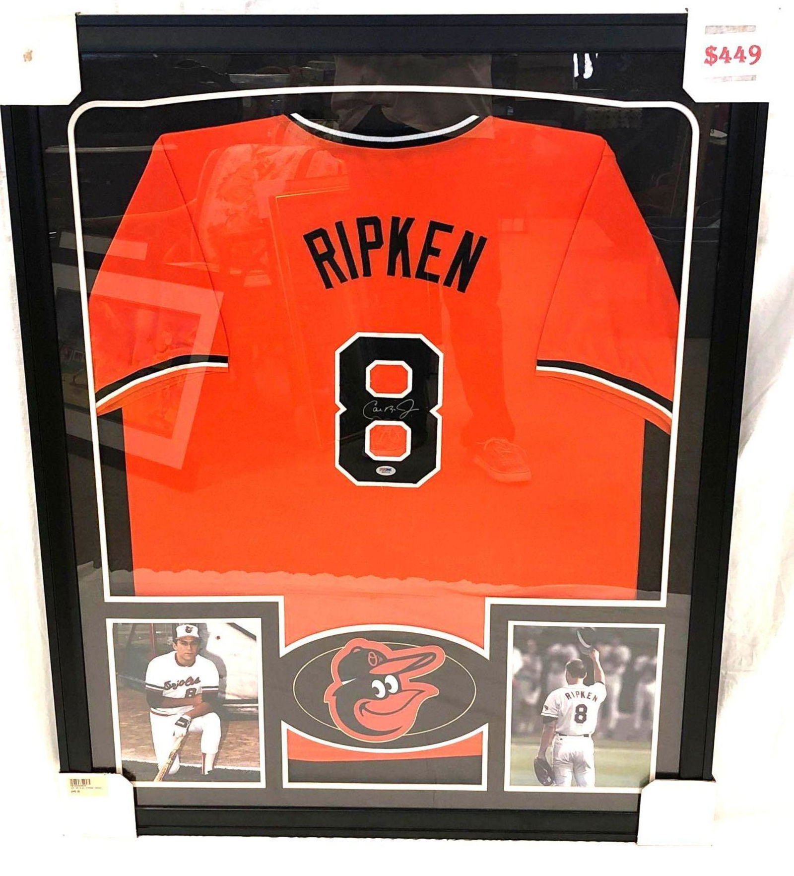 Cal Ripken Jr. Autographed Jersey Display Orioles (1 of 9)